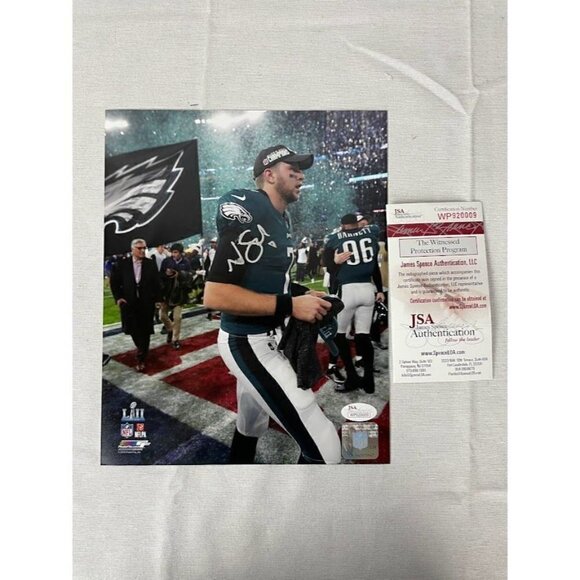 Nate Sudfeld signed autographed Philadelphia Eagles 8x10 SBLII Photo JSA - Picture 1 of 3